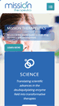 Mobile Screenshot of missiontherapeutics.com